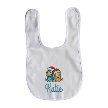 Babero de Bluey en Navidad