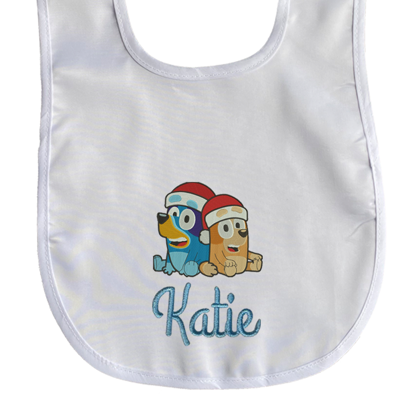 Babero de Bluey en Navidad