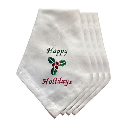 Happy Holidays Napkins